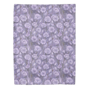 Purple Garden Duvet Cover