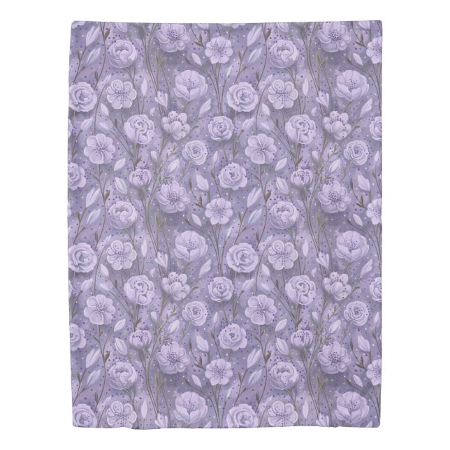 Purple Garden Duvet Cover (Front)