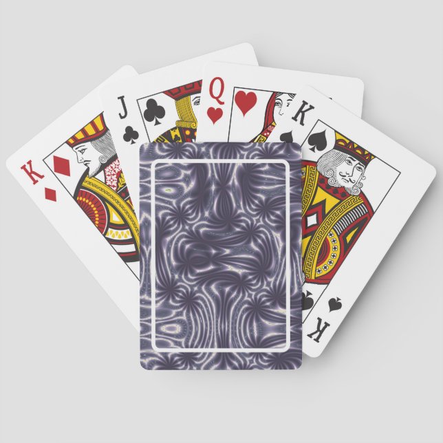 Purple Garden Poker Cards (Back)