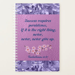 Purple Gemstone Monthly Business Planner