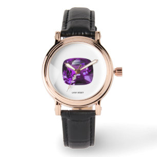 Purple Gemstone Watch