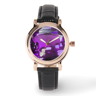 Purple Gemstone Watch