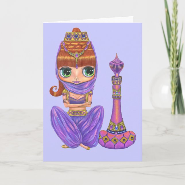 Purple Genie Doll Card (Front)