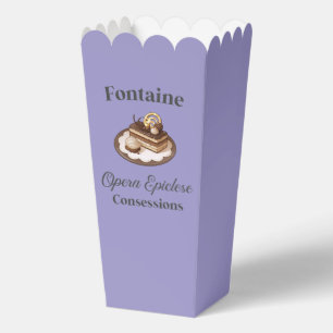 Purple Genshin Impact Fontaine Popcorn Favor Box 