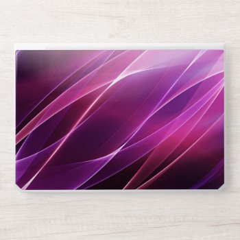 Purple Geometric Abstract Hp Laptop Skin by FantasyCases at Zazzle