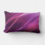 Purple Geometric Abstract Lumbar Pillow at Zazzle