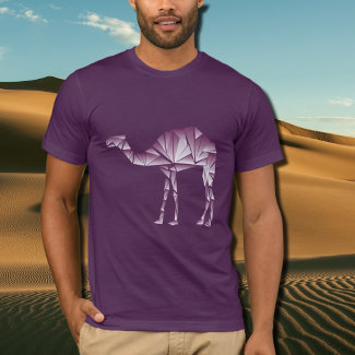 purple geometric camels at night