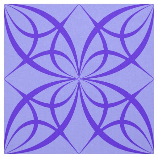 Purple geometric circles print fabric