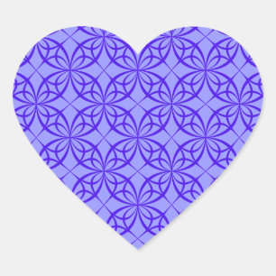 Purple geometric circles stickers