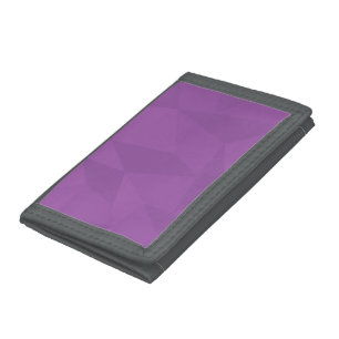 Purple, geometric, cool, trendy, modern simple art tri-fold wallet
