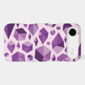 Purple geometric jewel shapes Case-Mate iPhone case (Back (Horizontal))