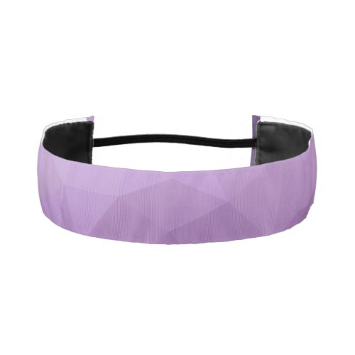 Purple geometric mesh ombre pattern athletic headband