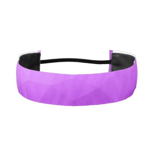 Purple geometric mesh ombre pattern athletic headband