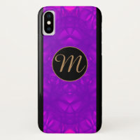 purple geometric pattern based on epitrochoid iPhone XS case