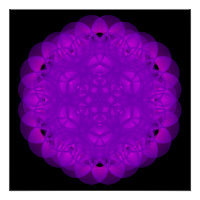 purple geometric pattern based on epitrochoid poster