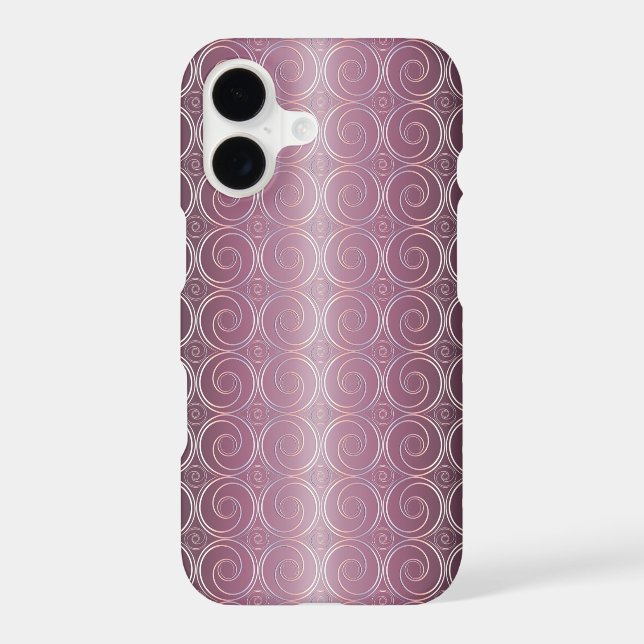 purple geometric pattern iphone case (Back)
