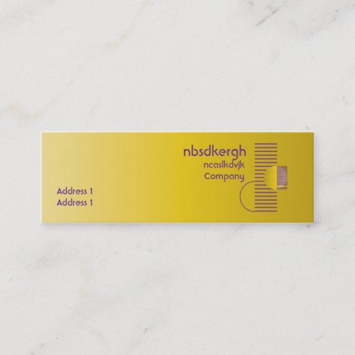 Purple Geometric  - Skinny Business Card Templates