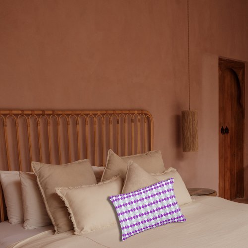 Purple Geometry  Accent Pillow