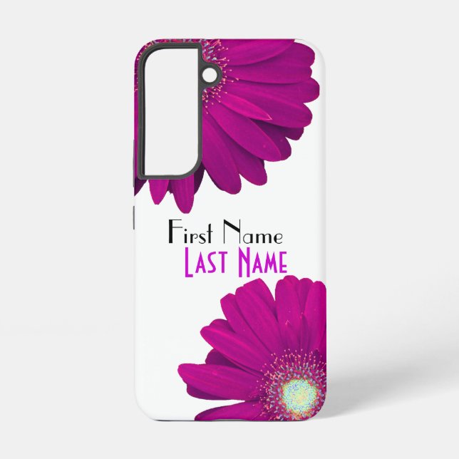 Purple Gerbera Daisy Flower Samsung Galaxy Case (Back)