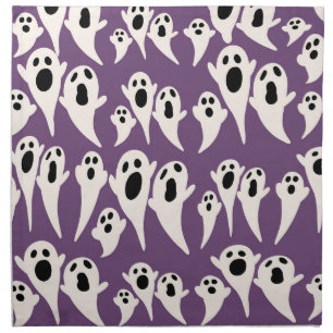 Purple Ghost For The Perfect Party Cloth Napkin