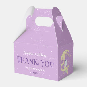 Purple Ghost Spooky One Halloween First Birthday Favor Boxes