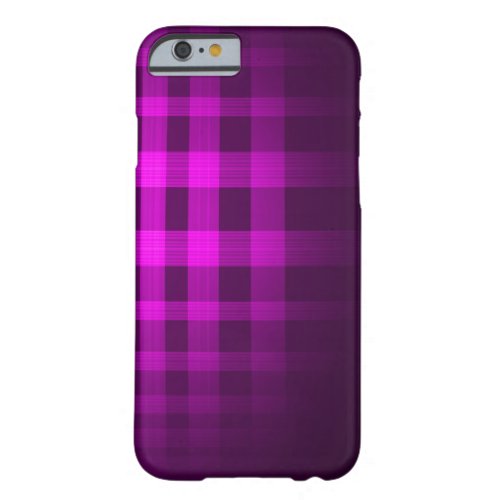 Purple Ghost Tartan Pattern Barely There iPhone 6 Case