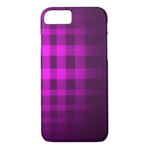 Purple Ghost Tartan Pattern iPhone 87 Case