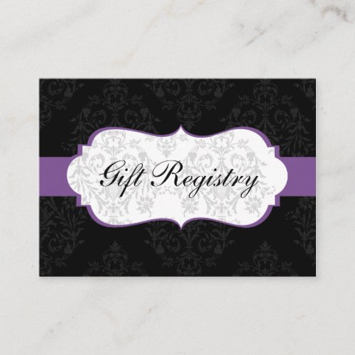 purple  Gift registry  Cards Business Card