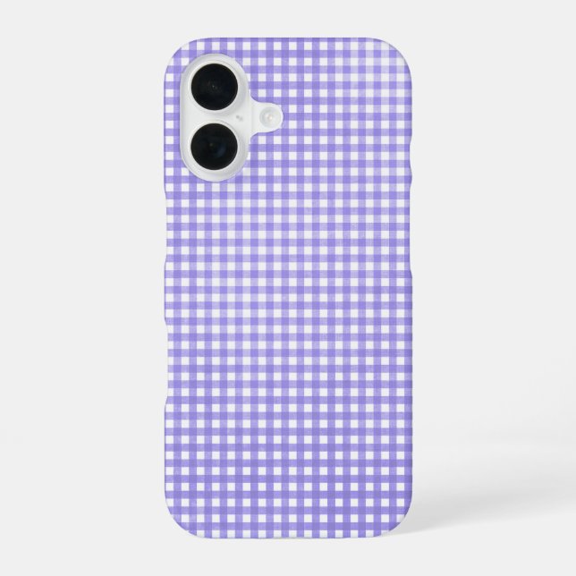 purple gingham iphone case (Back)