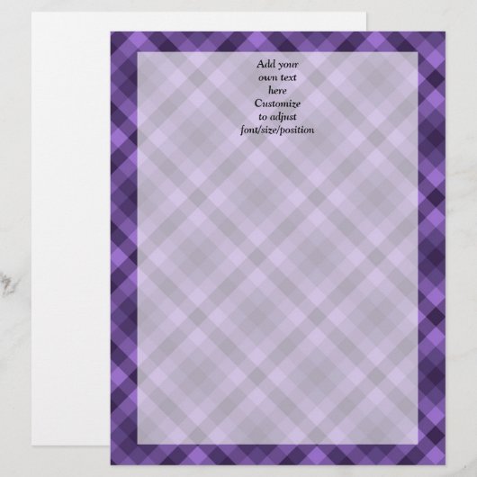 Purple gingham pattern (Front/Back)