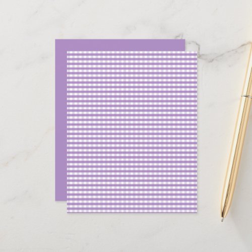 Purple Gingham Pattern