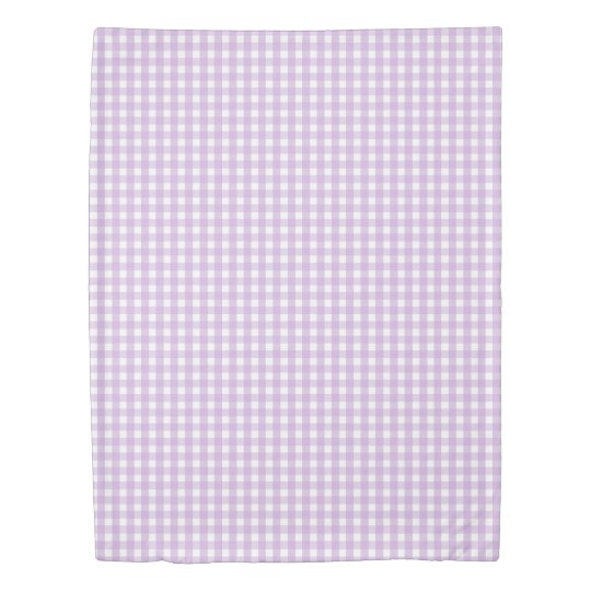 Purple Gingham Pattern Duvet Cover | Zazzle.com