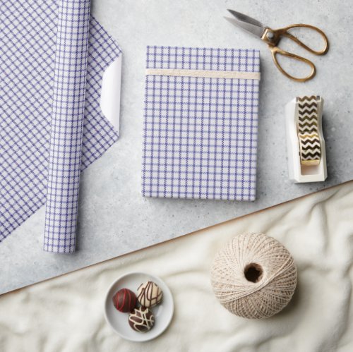 Purple Gingham Wrapping Paper