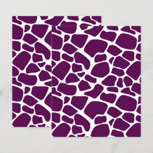 Purple Giraffe Background, Animal Print Pattern