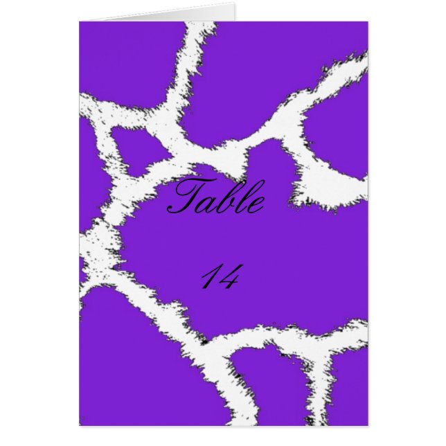 Purple Giraffe Fur Pattern Cards (Front)