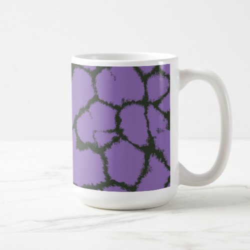 Purple Giraffe Fur Pattern Coffee Mug