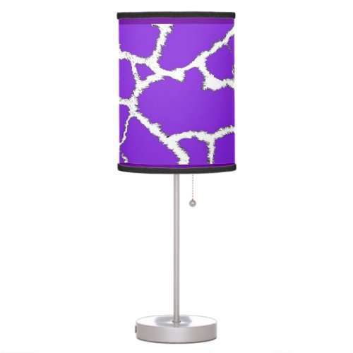 Purple Giraffe Fur Pattern Table Lamp