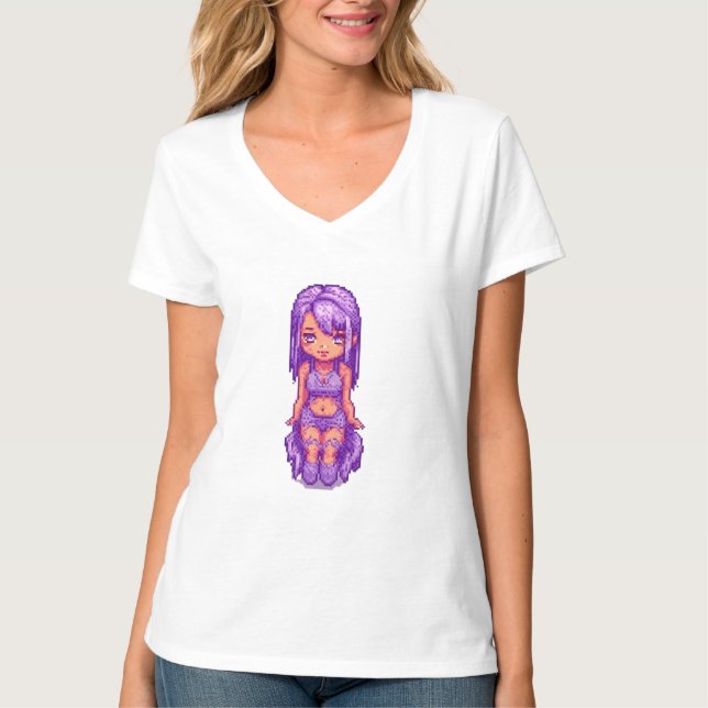 Purple girl  T-Shirt (Front)