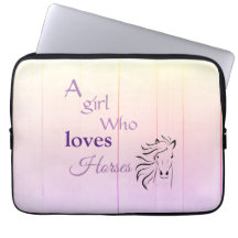 Purple Girl Who Loves Horses Script Girly