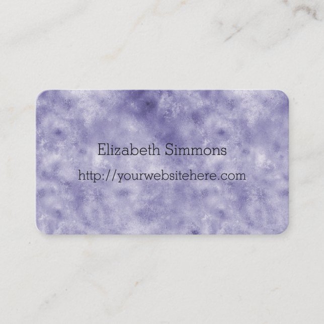 Purple Glam Business Card (Front)