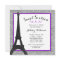Purple Glam Paris Themed Faux Glitter Sweet 16