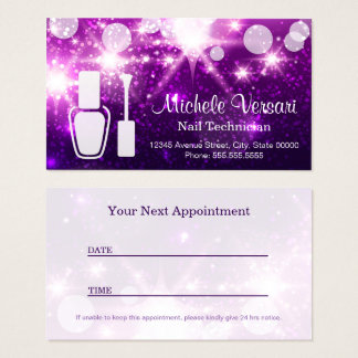 nail tech business cards