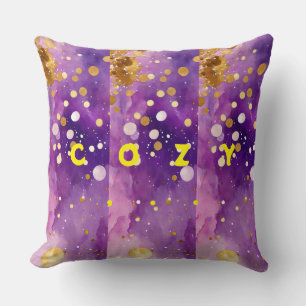 "Purple Gleam: Sparkling Sequin Elegance"? Throw Pillow