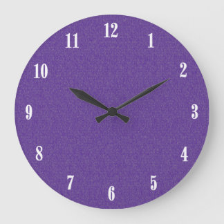 Purple Glimmer Wall Clock