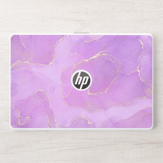 Purple glitter 15t/15z, HP 250/255 G7 Notebook Laptop Skin (Front)