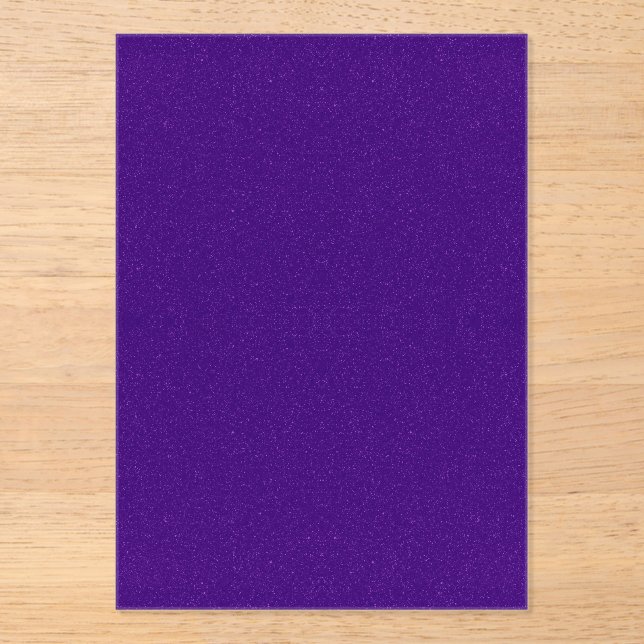 Purple Glitter Acrylic Invitation – Customizable (Front)