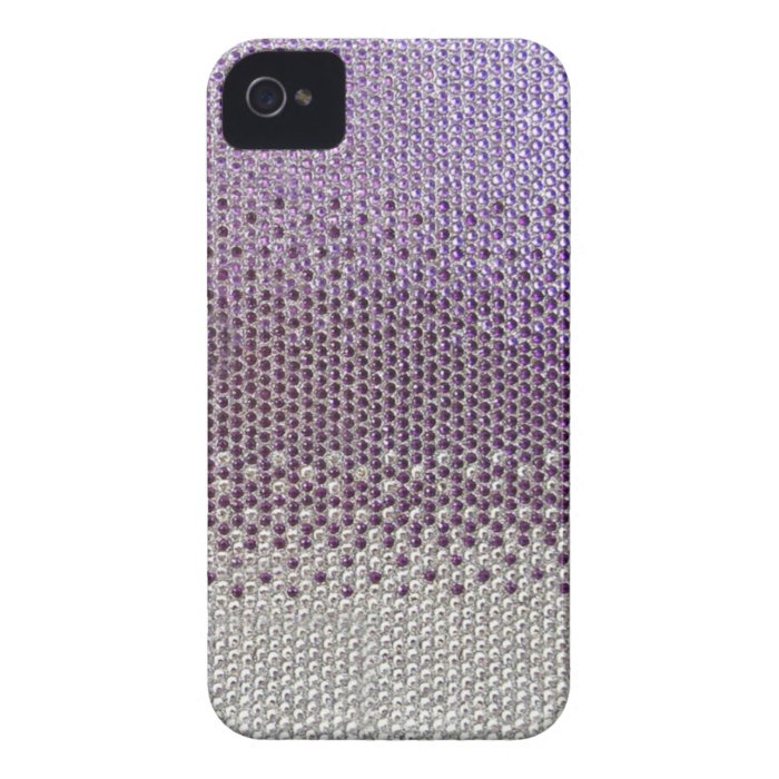 Purple Glitter Bling Cover Case Mate iPhone 4 Case