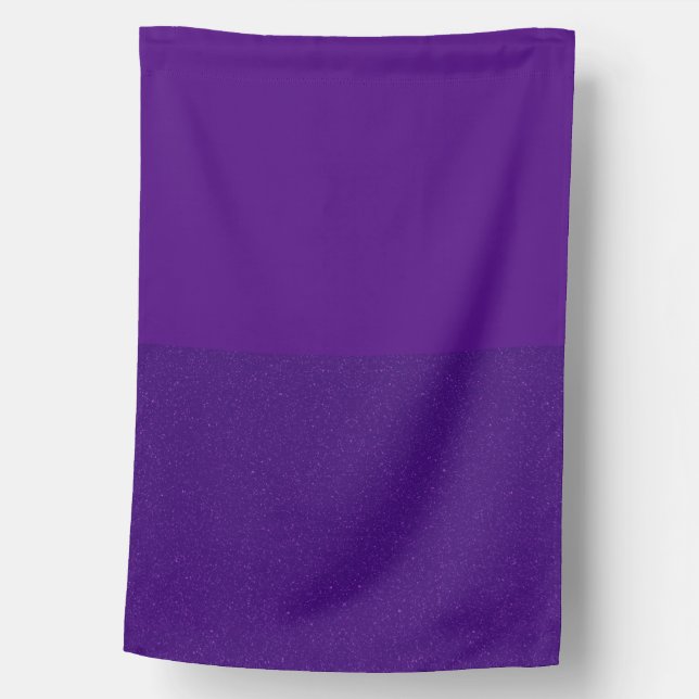 Purple Glitter Block Outdoor Flag (Customizable) (Front)