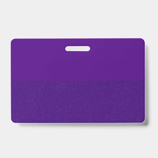 Purple Glitter Bottom Half Badge – Customizable (Front)