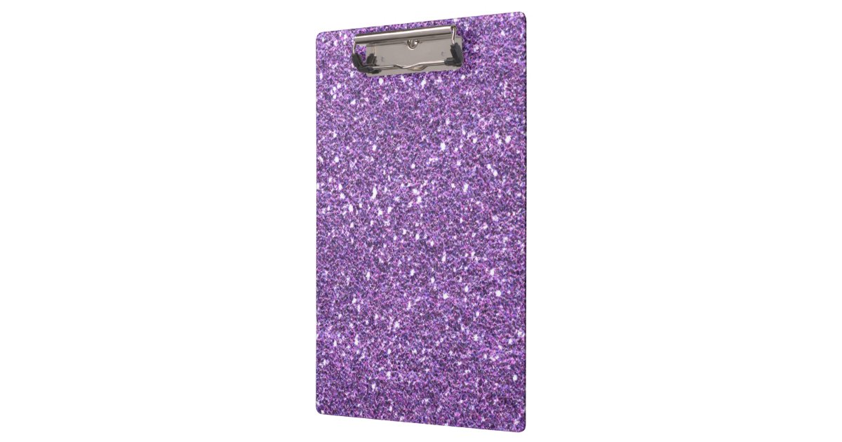 Purple glitter Clipboard | Zazzle